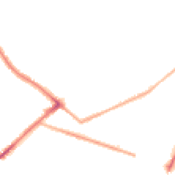 Night-time road noise heatmap for BD7 1RS