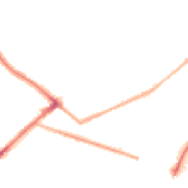 Night-time road noise heatmap for BD7 1RT