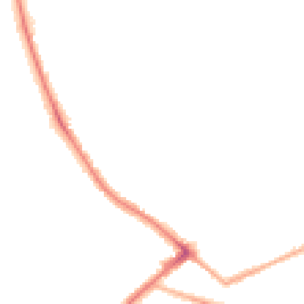 Night-time road noise heatmap for BD7 2DA