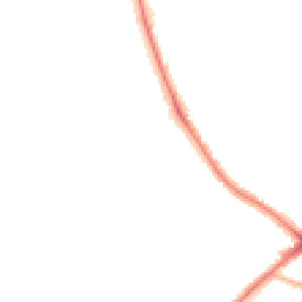 Night-time road noise heatmap for BD7 2EF