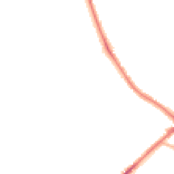 Night-time road noise heatmap for BD7 2EG