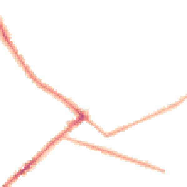 Night-time road noise heatmap for BD7 3AA