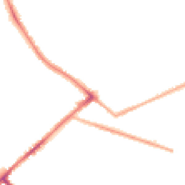Night-time road noise heatmap for BD7 3AR