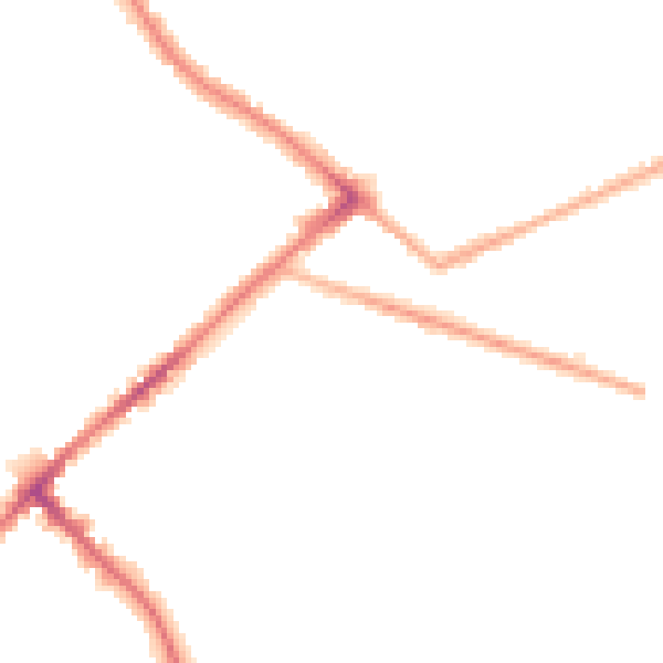 Night-time road noise heatmap for BD7 3BP