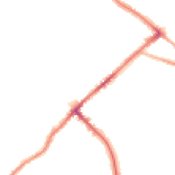 Night-time road noise heatmap for BD7 3HQ