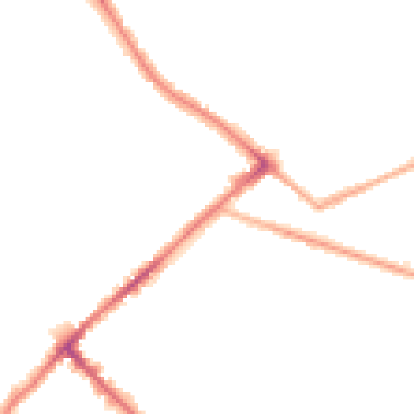 Night-time road noise heatmap for BD7 3HS
