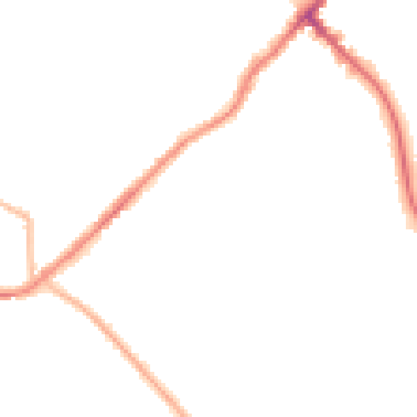 Night-time road noise heatmap for BD7 3PL