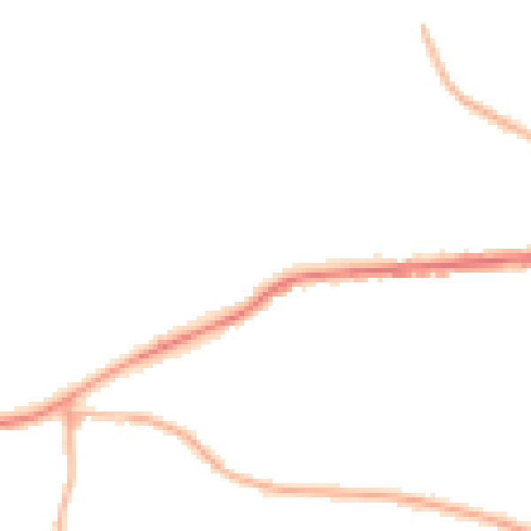 Night-time road noise heatmap for BD7 4AL