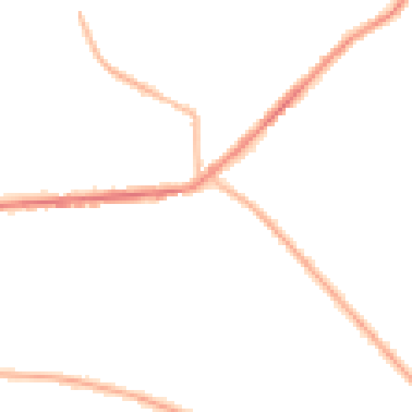 Night-time road noise heatmap for BD7 4DS