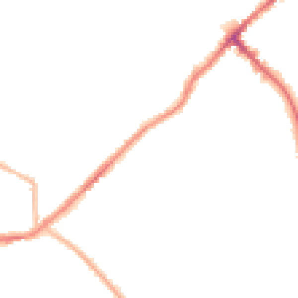 Night-time road noise heatmap for BD7 4HD