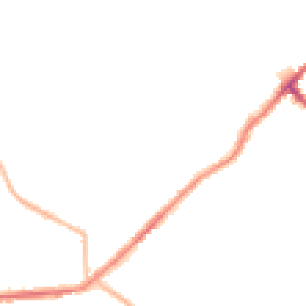 Night-time road noise heatmap for BD7 4HJ