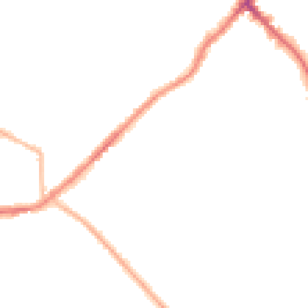 Night-time road noise heatmap for BD7 4HQ