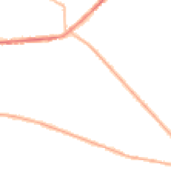 Night-time road noise heatmap for BD7 4LB