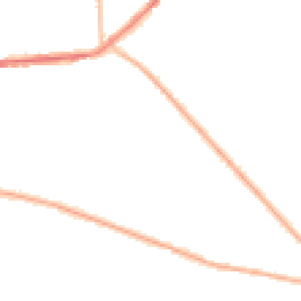 Night-time road noise heatmap for BD7 4LD