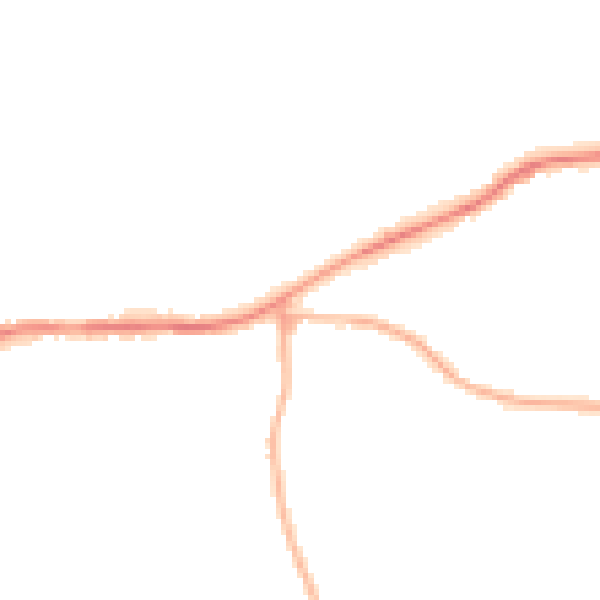 Night-time road noise heatmap for BD7 4LT