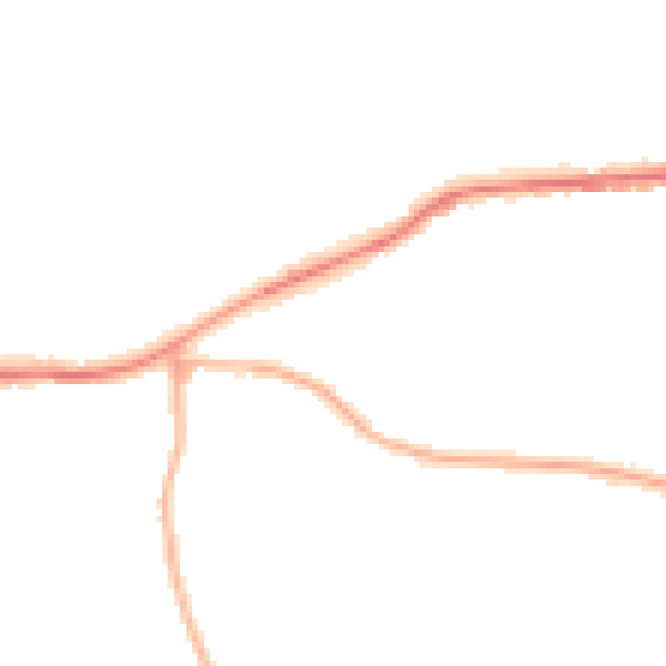Night-time road noise heatmap for BD7 4LY