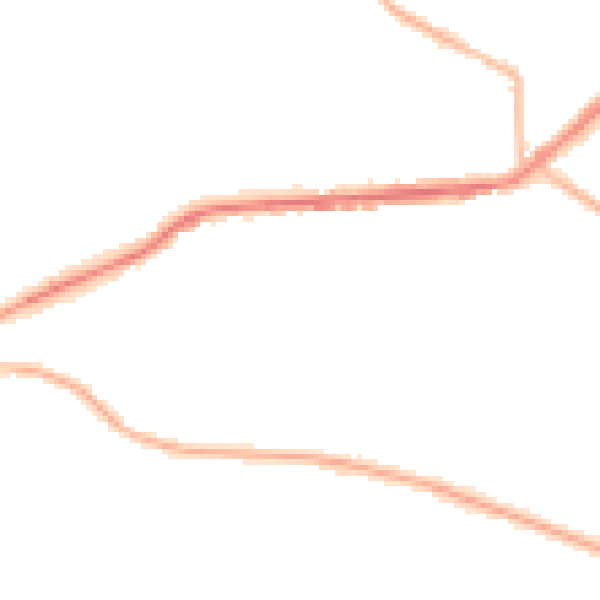 Night-time road noise heatmap for BD7 4NJ