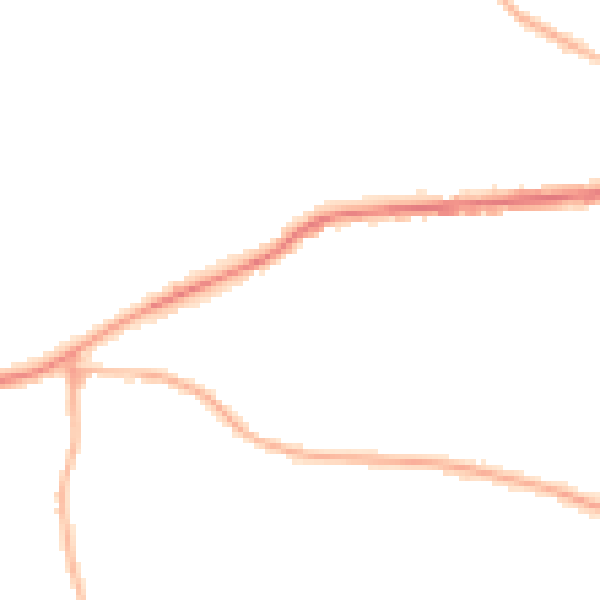Night-time road noise heatmap for BD7 4NT