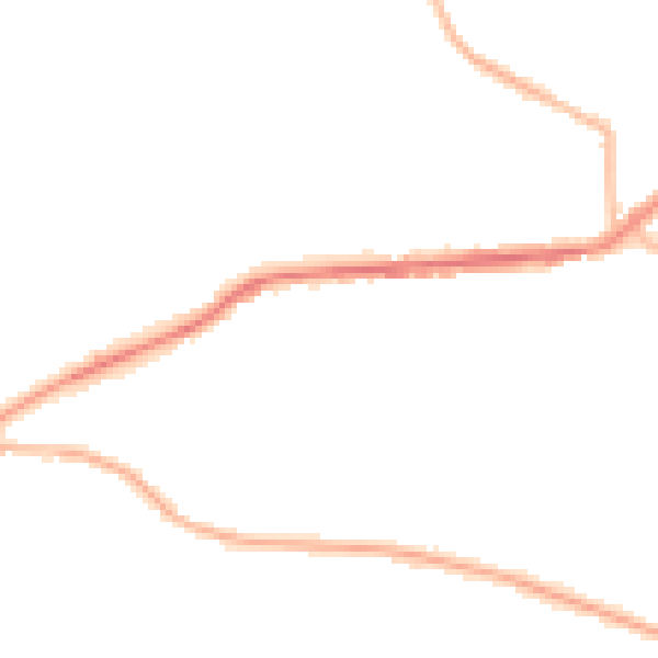 Night-time road noise heatmap for BD7 4PD