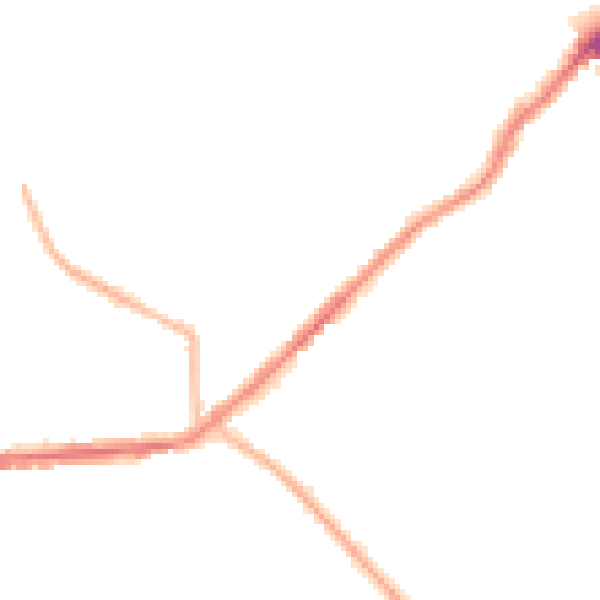Night-time road noise heatmap for BD7 4PX
