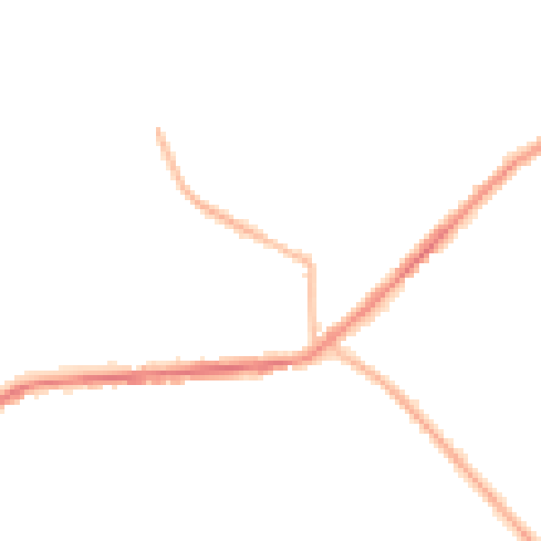 Night-time road noise heatmap for BD7 4QS