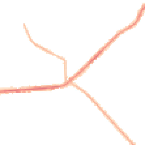 Night-time road noise heatmap for BD7 4QZ
