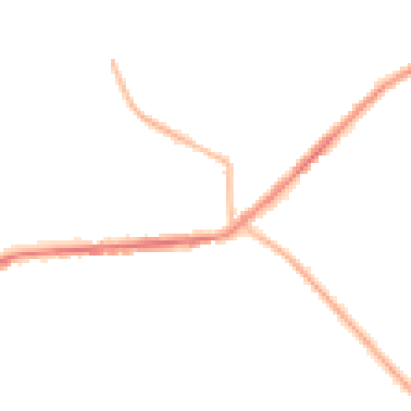 Night-time road noise heatmap for BD7 4RB