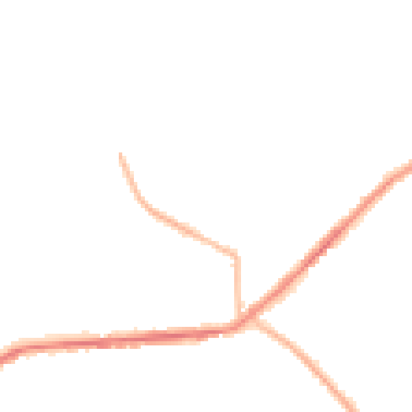 Night-time road noise heatmap for BD7 4RT