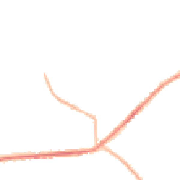Night-time road noise heatmap for BD7 4RU