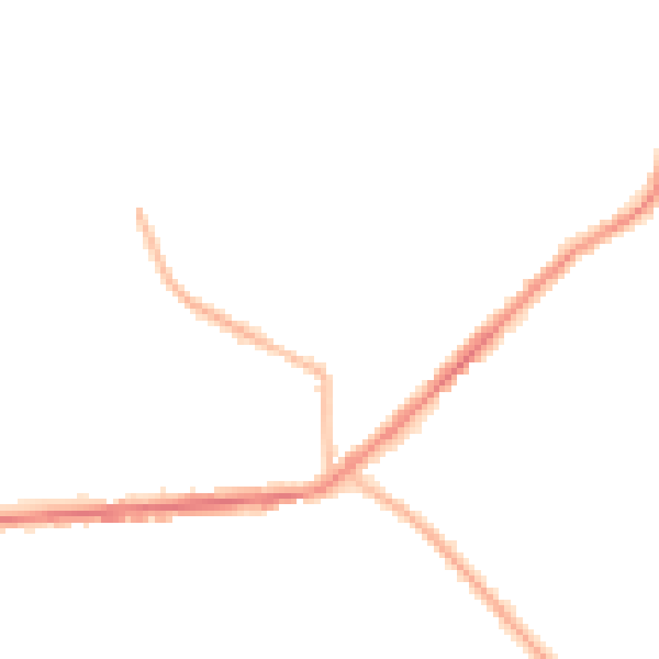 Night-time road noise heatmap for BD7 4RY
