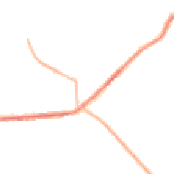 Night-time road noise heatmap for BD7 4RZ