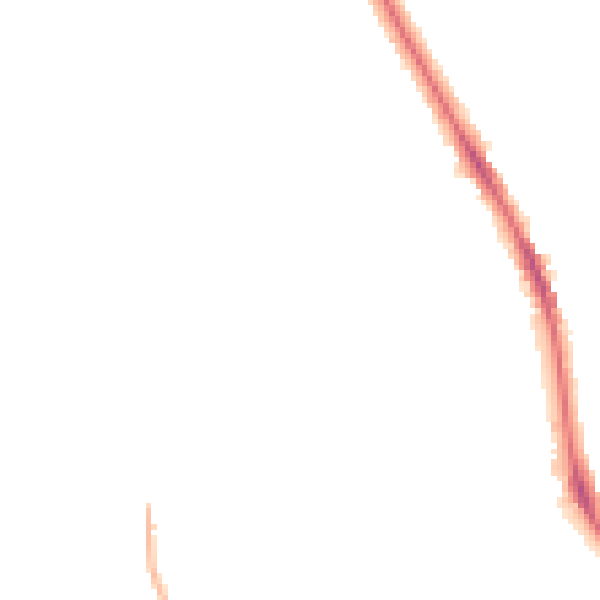 Night-time road noise heatmap for BD9 4DT