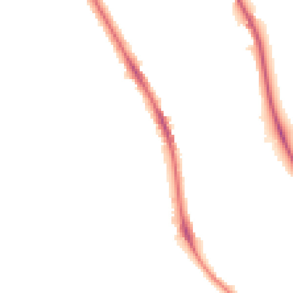 Night-time road noise heatmap for BD9 4DU