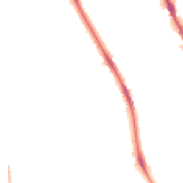 Night-time road noise heatmap for BD9 4DZ