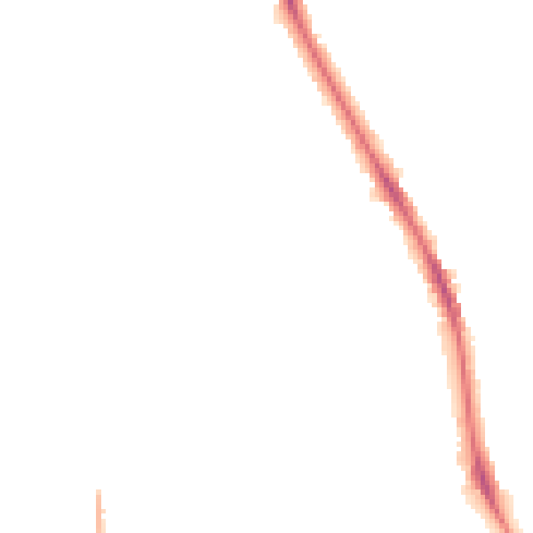 Night-time road noise heatmap for BD9 4ES