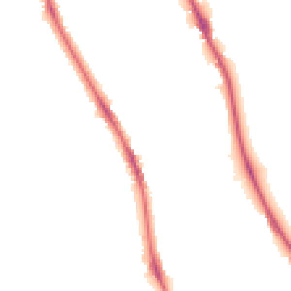Night-time road noise heatmap for BD9 4EZ