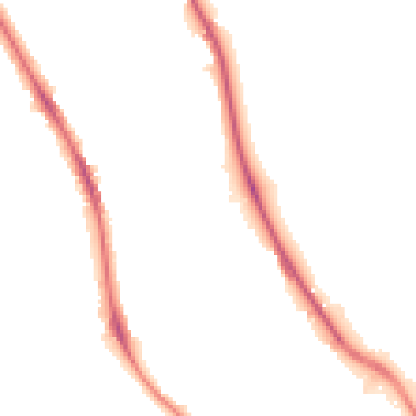 Night-time road noise heatmap for BD9 4LY