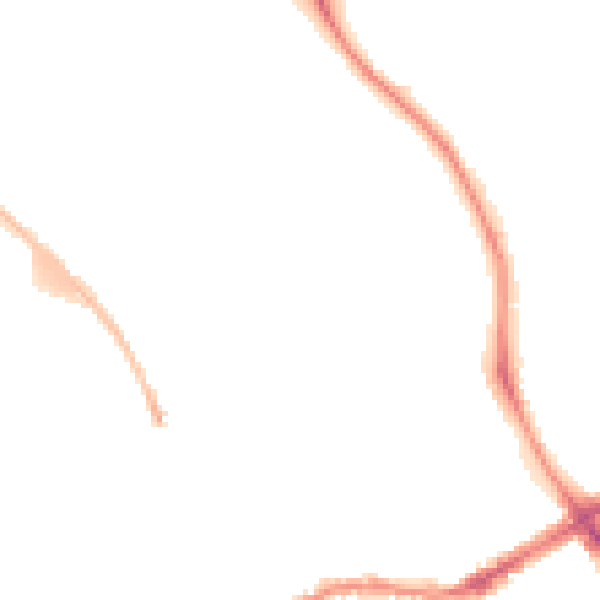 Night-time road noise heatmap for BD9 4NJ