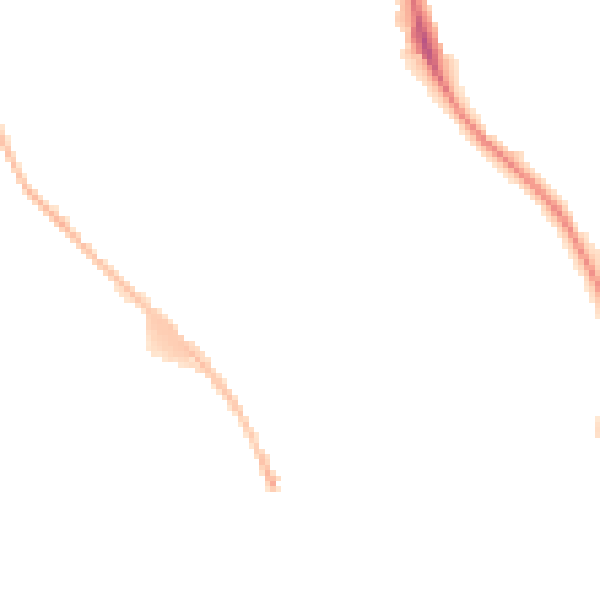 Night-time road noise heatmap for BD9 4PB