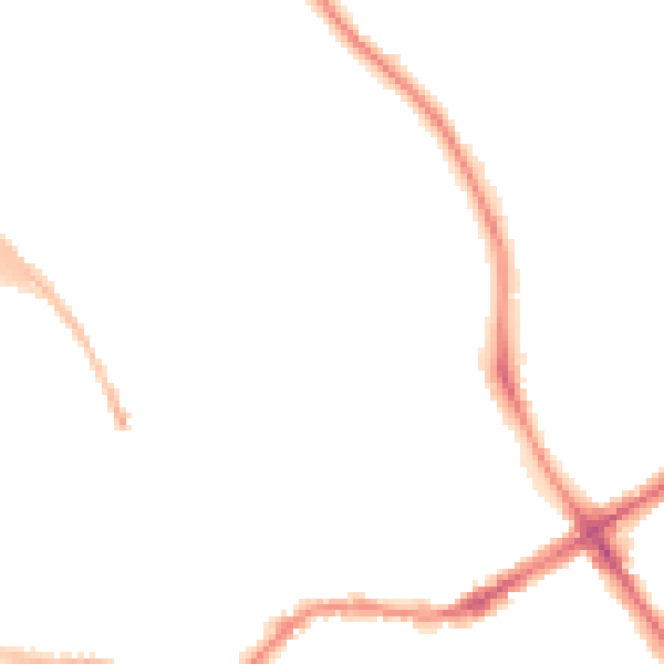 Night-time road noise heatmap for BD9 4QD
