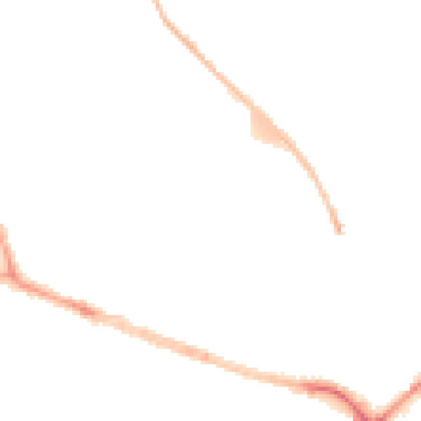 Night-time road noise heatmap for BD9 4SW
