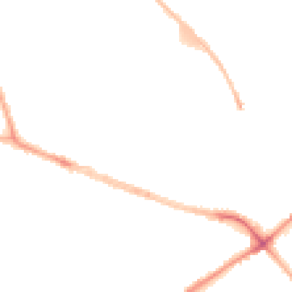 Night-time road noise heatmap for BD9 5AY