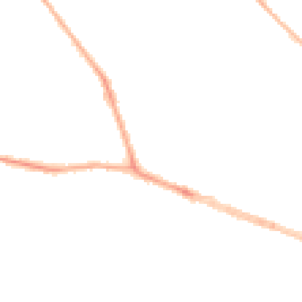 Night-time road noise heatmap for BD9 5DN