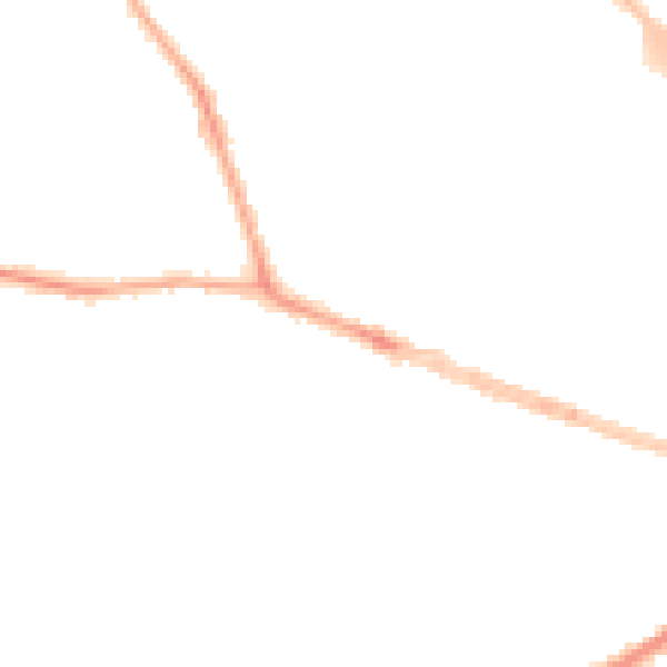 Night-time road noise heatmap for BD9 5DS