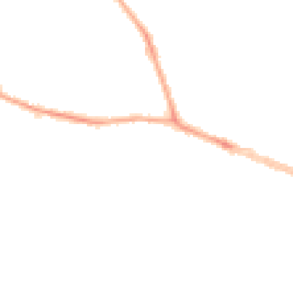 Night-time road noise heatmap for BD9 5HJ