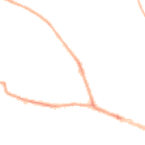 Night-time road noise heatmap for BD9 5HS
