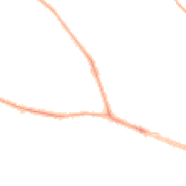 Night-time road noise heatmap for BD9 5JA