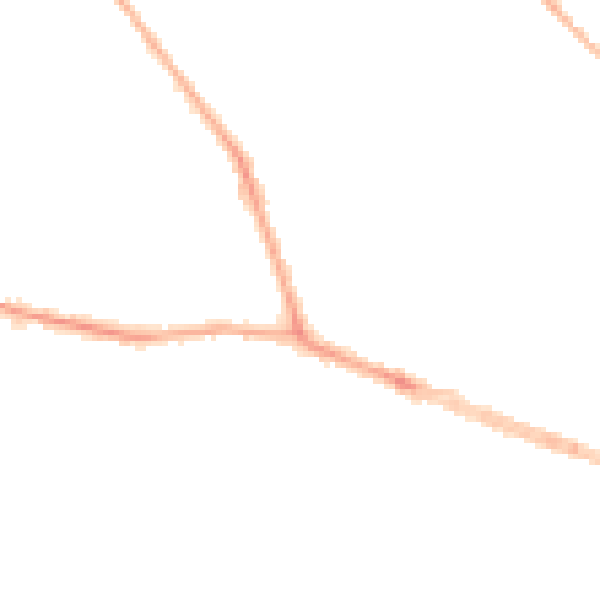 Night-time road noise heatmap for BD9 5JD