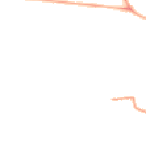 Night-time road noise heatmap for BD9 6EW