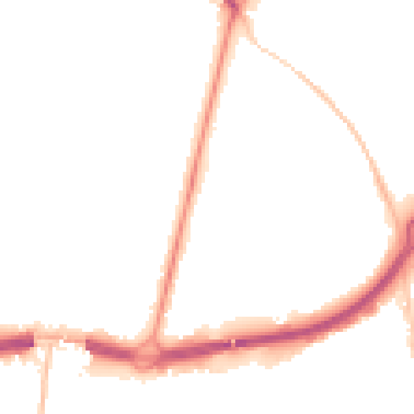 Night-time road noise heatmap for BH1 1QB